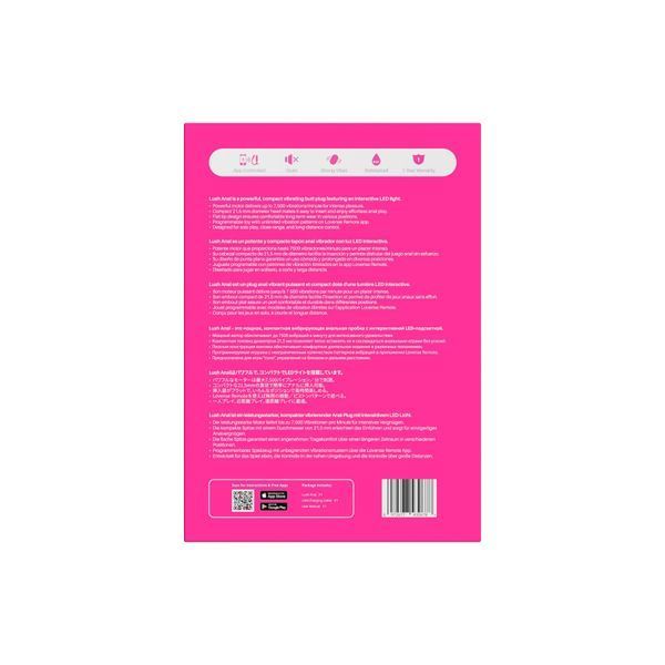 Анальна смарт-вібропробка Lovense Lush Anal, дуже потужна, LED-підсвічування SX3317 фото