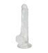 Прозорий фалоімітатор Alive Jelly Dildo Lusty з присоскою, діаметр 3,2 см, довжина 18 см SO5553 фото 1