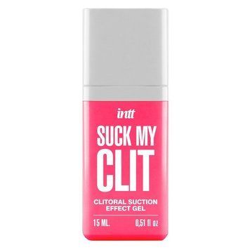 Смоктайзер для клітора Intt Suck My Clit Wild Strawberry, полуниця, гель з ефектом посмоктування SX4002 фото