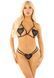 Комплект Leg Avenue Open Cup Bra and Pearl String One Size, Black SX1751 фото 1