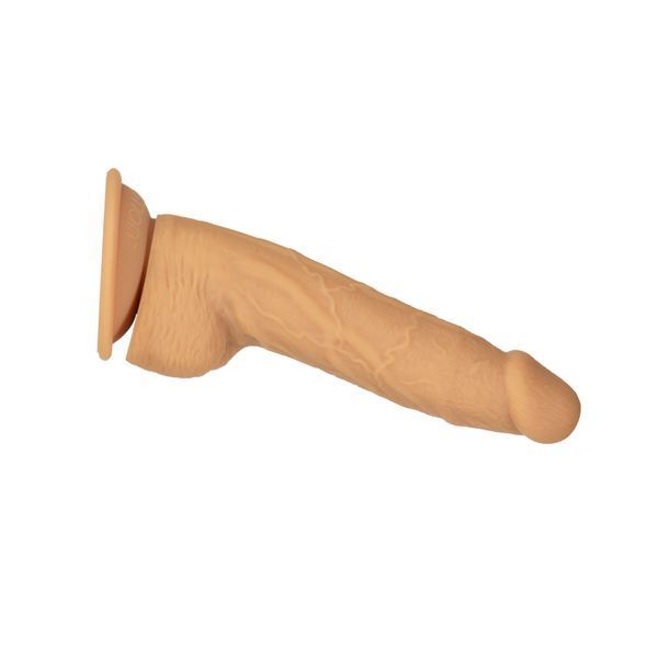 Фалоімітатор ADDICTION Dual Density Silicone Dildo Caramel 8&Prime; з присоскою, діаметр 4,3 см SO8243 фото