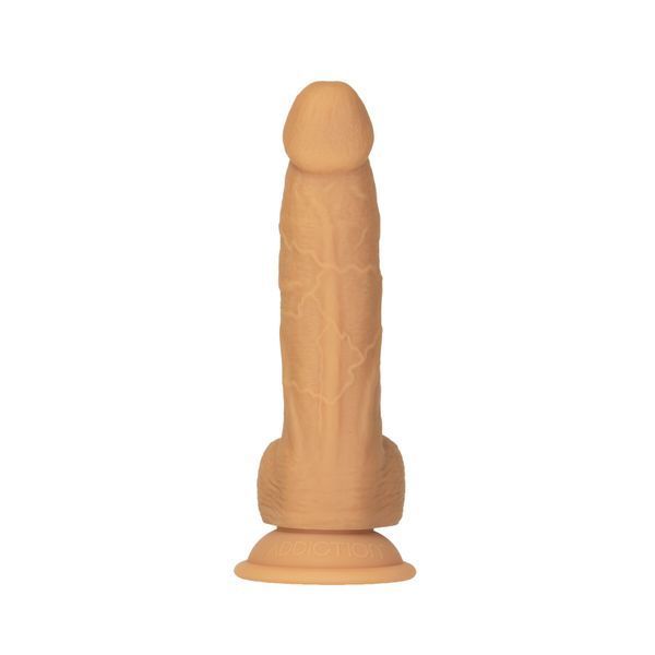 Фалоімітатор ADDICTION Dual Density Silicone Dildo Caramel 8&Prime; з присоскою, діаметр 4,3 см SO8243 фото