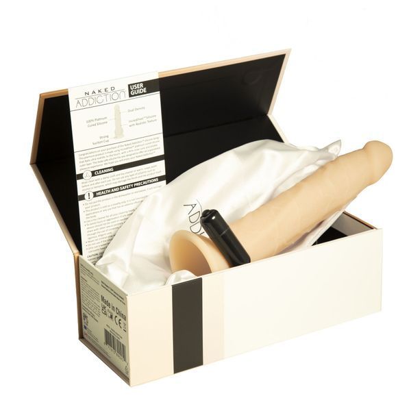 Фалоімітатор Naked Addiction &mdash; 9&Prime; Silicone Dual Density Bendable Dildo Vanilla SO8906 фото