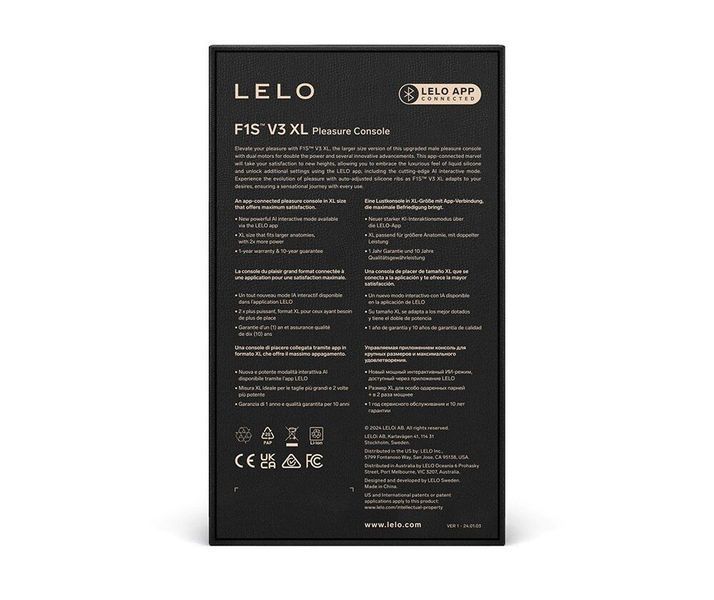 Смарт-мастурбатор LELO F1S V3 XL Teal, збільшений, 2 мотори, 8 режимів, стимуляція звуковими хвилями SX0706 фото