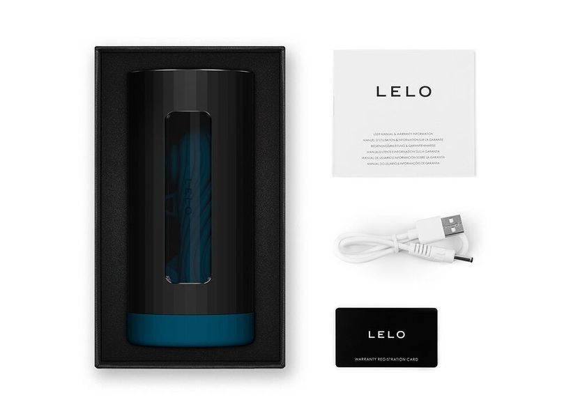 Смарт-мастурбатор LELO F1S V3 XL Teal, збільшений, 2 мотори, 8 режимів, стимуляція звуковими хвилями SX0706 фото