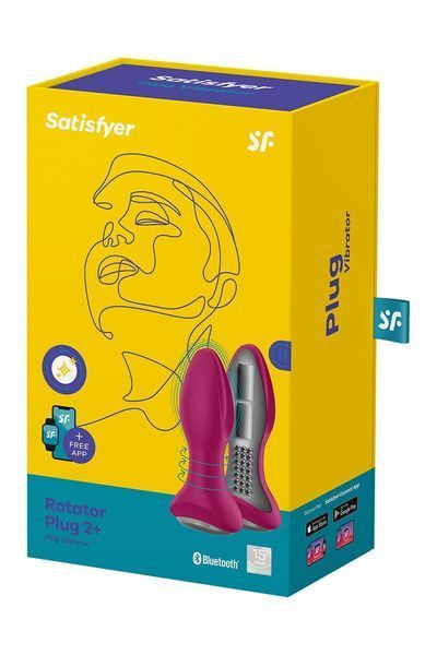 Анальна смарт-вібропробка із перлинним масажем Satisfyer Rotator Plug 2+ Violet SO6280 фото
