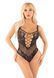 Боді Leg Avenue Rhinestone Net and Lace Bodysuit One Size, Black SX1753 фото 2