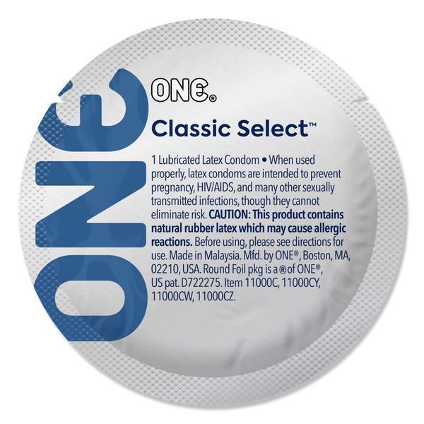 Презерватив ONE Classic Select Artist Collection, 1 шт, гладенький, зі змазкою, дизайнерське паковання SX0759 фото