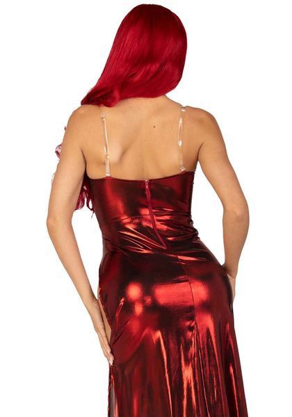 Еротична сукня Leg Avenue Shimmer bodysuit with skirt S SO9185 фото
