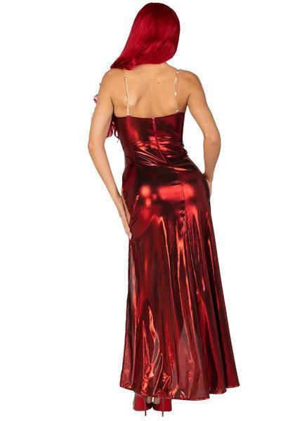 Еротична сукня Leg Avenue Shimmer bodysuit with skirt S SO9185 фото