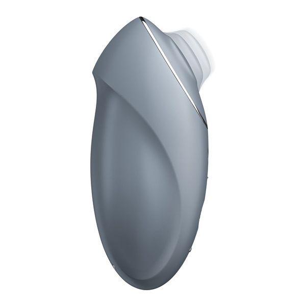 Вібростимулятор-пульсатор Satisfyer Tap & Climax 1 Bluegrey, ефект постукування пальцем, 2 мотори SX0568 фото