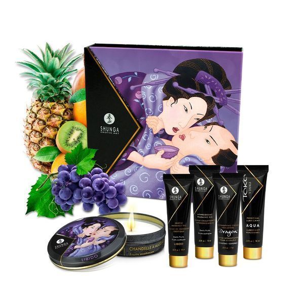 Подарунковий набір Shunga Geishas Secrets &ndash; Exotic Fruits для розкішної ночі вдвох SO7823 фото