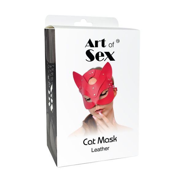 Маска Кішечки Art of Sex - Cat Mask, Червоний SO7769 фото
