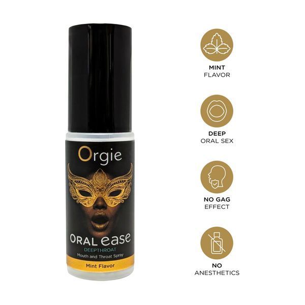 Спрей для глибокого мінету Orgie &ndash; Oral Ease Deepthroat (15 мл), м&rsquo;ятний, без анестетиків SX2737 фото