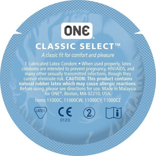 Презерватив ONE Classic Select MSM Collection, 1 шт, гладенький, зі змазкою, дизайнерське паковання SX0760 фото