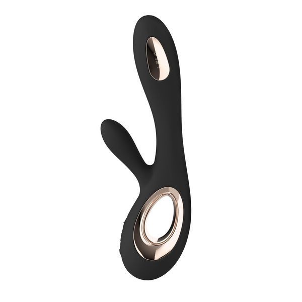 Вібратор-кролик LELO Soraya Wave Black, манливі рухи стовбура SO8112 фото
