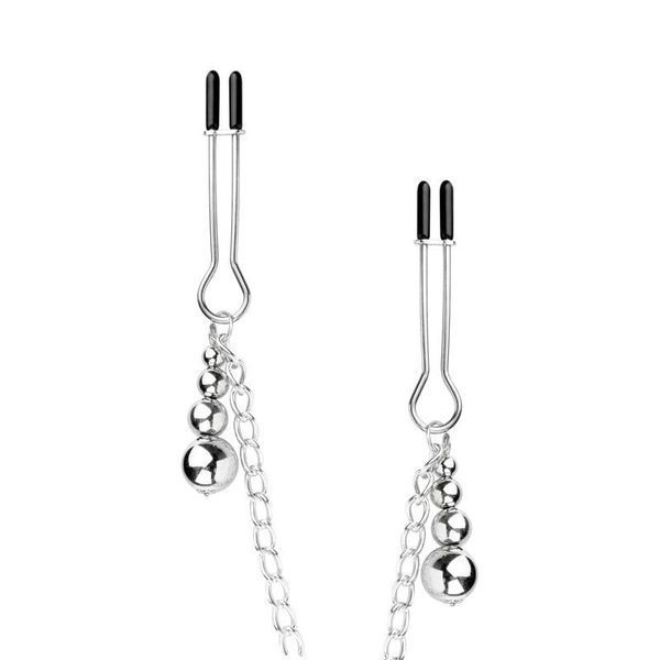 Затискачі для сосків та клітора Bedroom Fantasies: Nipple and Clitoris Clamps - Silver SX2208 фото