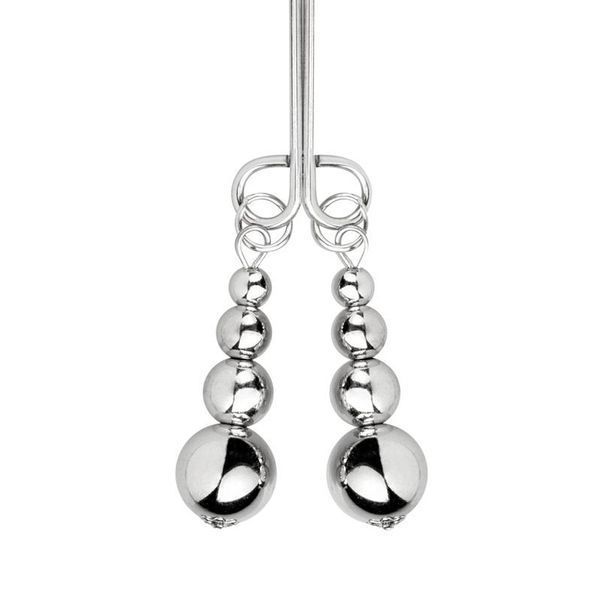 Затискачі для сосків та клітора Bedroom Fantasies: Nipple and Clitoris Clamps - Silver SX2208 фото