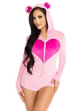 Комбінезон &laquo;Солодкий ведмедик&raquo; Leg Avenue Sweetheart Bear Velvet Romper XS SX2791 фото