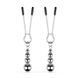 Затискачі для сосків Bedroom Fantasies: Nipple Clamps with Beaded Chain - Silver SX2209 фото 3