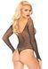 Сітчасте боді зі стразами Leg Avenue Crystalized fishnet bodysuit Black One Size SO9136 фото 5
