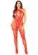 Бодістокінг Leg Avenue Seamless Net and Lace Lingerie Jumpsuit One Size, Red SX1758 фото 2