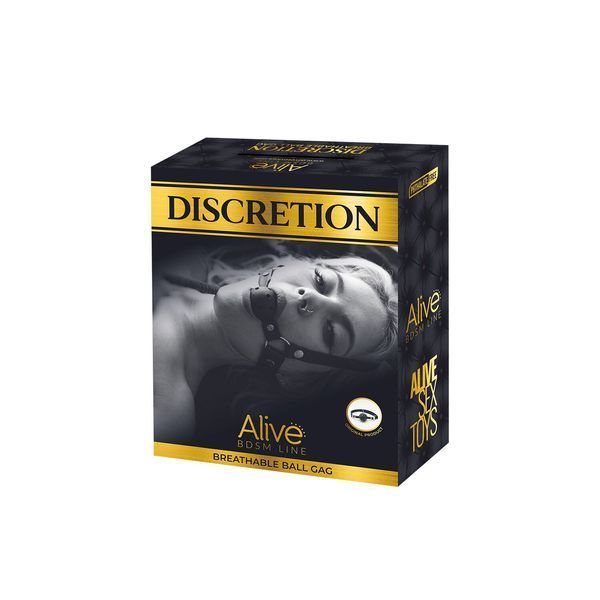 Повітропроникний кляп Alive Discretion, червоний SO5996 фото