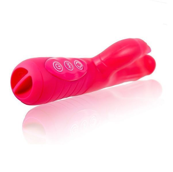 Вібратор-кролик Dorcel Baby Rabbit Pink з перлинним масажем і головкою, що обертається MD0555 фото