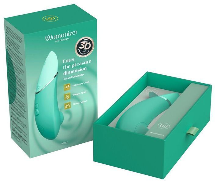 Вакуумний кліторальний стимулятор Womanizer Next Sage, 3D Pleasure Air, 14 рівнів інтенсивності SX2140 фото