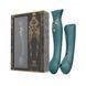 Смартвібратор 3в1 Zalo &mdash; Queen Set Jewel Green, пульсівна перлина та вакуум, кристал Swarovski SO6663 фото 10
