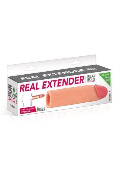 Насадка на член Real Body &mdash; Real Extender HARDY з відкритою головкою SO3718 фото