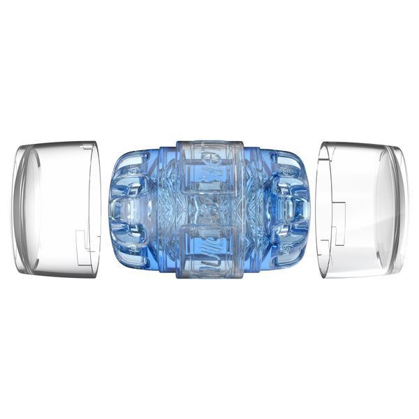 Мастурбатор Fleshlight Quickshot Turbo Blue Ice, компактний, чудово для пар і мінету SX0678 фото