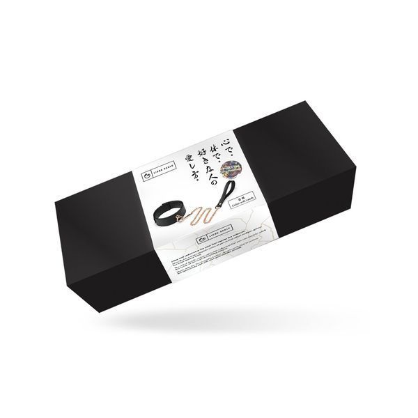 Нашийник з повідцем Liebe Seele Black Organosilicon Collar with Leash, екошкіра SO9484 фото