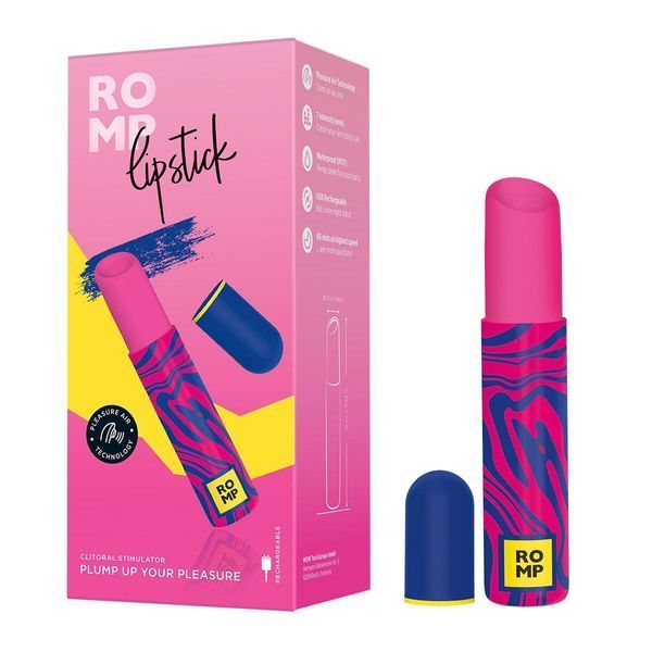 Вакуумний кліторальний стимулятор-помада Romp Lipstick, 7 рівнів інтенсивності SX0539 фото