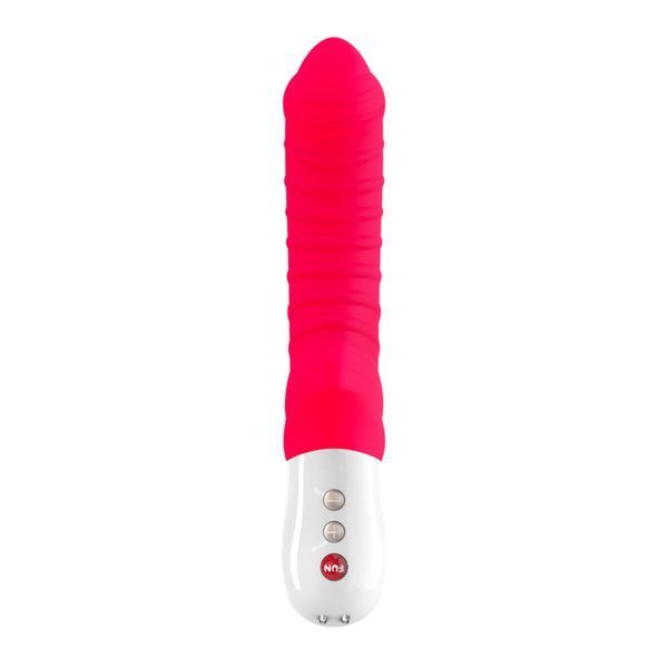 Вібратор для точки G Fun Factory TIGER india red, ребристий, підходить для анальної стимуляції SX0939 фото