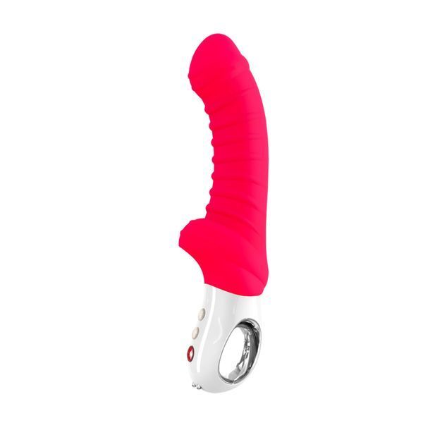 Вібратор для точки G Fun Factory TIGER india red, ребристий, підходить для анальної стимуляції SX0939 фото