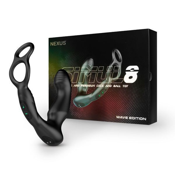 Стимулятор простати Nexus SIMUL8 Wave Edition з ерекційним кільцем SX1340 фото