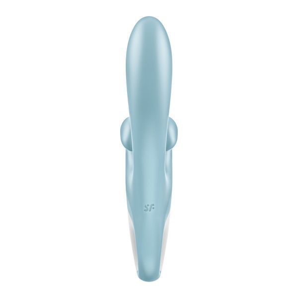 Вібратор-кролик Satisfyer Touch Me Blue, подвійний відросток, 3 потужні мотори SO7777 фото