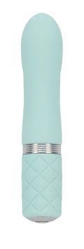 Розкішний вібратор PILLOW TALK - Flirty Teal з кристалом Swarovski, гнучка головка SO2726 фото
