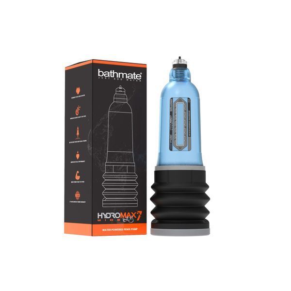Гідропомпа Bathmate Hydromax 7 WideBoy Blue, для члена довжиною від 12,5 до 18 см, діам.до 5,5 см SO1959 фото
