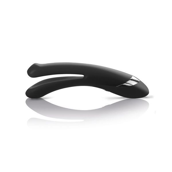 Вібратор подвійний з електростимуляцією Mystim Tingling Aparte eStim Black, міостимулятор SO2989 фото