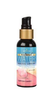 Змазка на водній основі Sensuva Natural Water-Based Cotton Candy (57 мл) без гліцерину та парабенів SO4944 фото