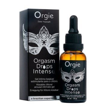 Збуджувальні краплі для клітора Orgie Orgasm Drops Intense, 30 мл, тепло-холод, смак яблука SX1530 фото