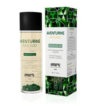 Масажна олія EXSENS Aventurine Avocado (антистрес з авантюрином) 100мл, натуральна SO2377 фото