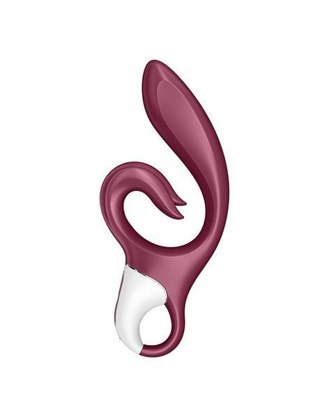 Вібратор-кролик Satisfyer Love Me Red, гнучкий, відросток з потрійним кінчиком SO7778 фото