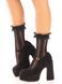 Шкарпетки ажурні Leg Avenue Mini Bow Lace Anklet, чорні, з рюшами, декор &mdash; бантики SX1046 фото 2