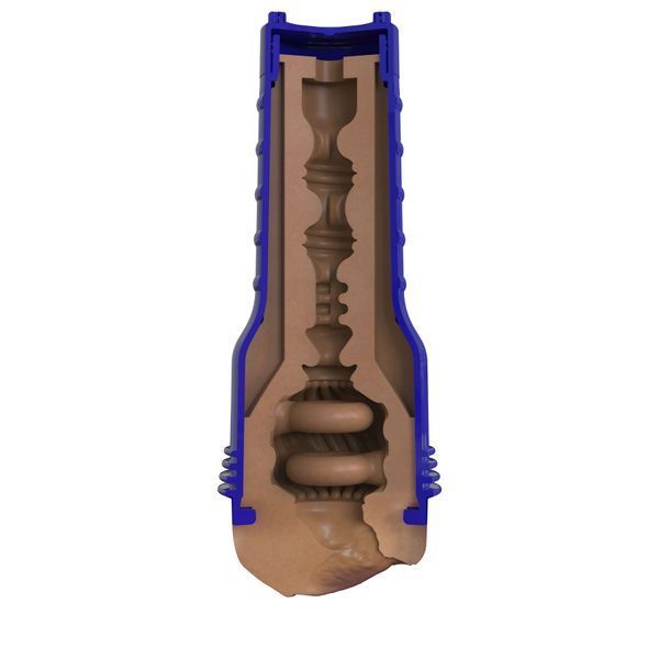 Мастурбатор-вагіна Fleshlight Boost Bang Medium Dark Flesh, плаваючі кільця Turbo Tech SX1315 фото