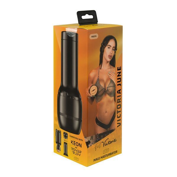 Мастурбатор-ротик Kiiroo FeelVictoria Mouth зі всмоктувальною інтерактивною насадкою PowerBlow Combo Set SO9360 фото