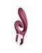Вібратор-кролик Satisfyer Love Me Red, гнучкий, відросток з потрійним кінчиком SO7778 фото 2