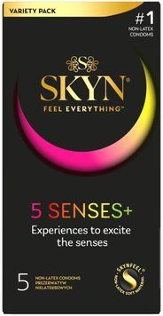 Набір презервативів SKYN 5 Senses 5 шт SX2390 фото
